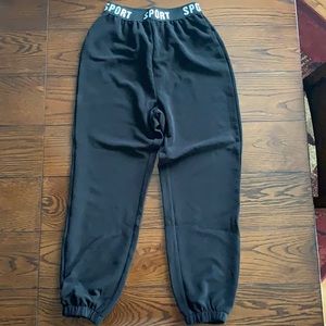 Black Shein Sport Sweatpants